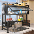 LARGE STAINLESS STEEL DISH RACK WITH LID - 40% OFF